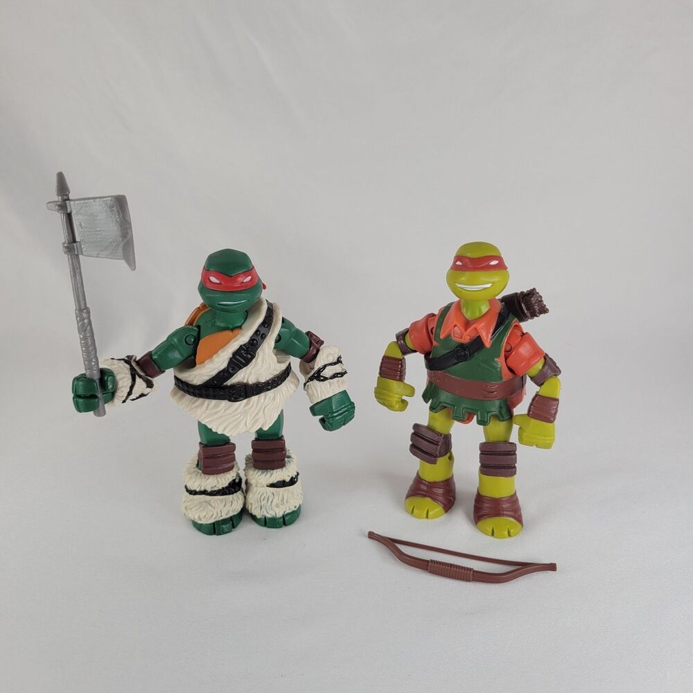 TMNT 2014 Mikey The Elf Raph Barbarian Michelangelo Raphael Ninja Turtles Figure